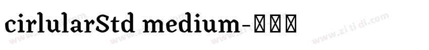 cirlularStd medium字体转换
